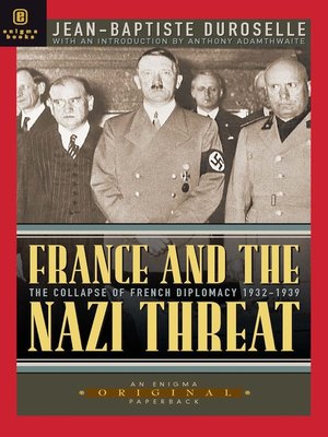 cover image of France and the Nazi Threat